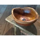 Moderní stojací umyvadlo z přírodního teakového dřeva Vigevano Viadurini