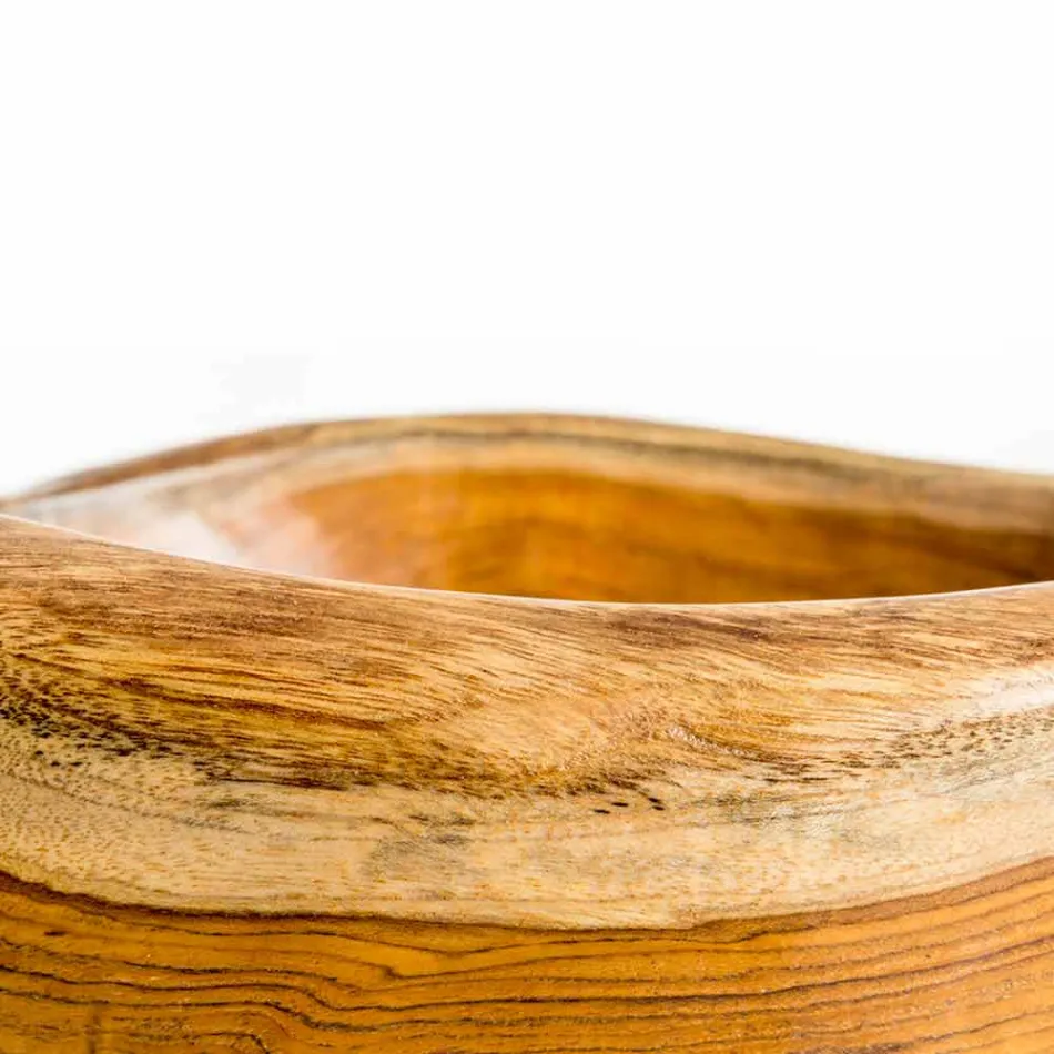 Moderní stojací umyvadlo z přírodního teakového dřeva Vigevano Viadurini