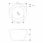 Moderní stojací umyvadlo z přírodního teakového dřeva Vigevano Viadurini