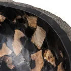 Umyvadlo na desku ručně vyrobené z říčního kamene, Palizzi Viadurini