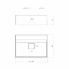 Moderní design pult dřez vyrobený v Itálii, Lavis Viadurini