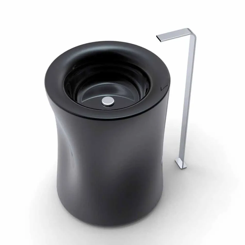 Moderní sloupové samostatné umyvadlo vyrobené v Itálii, Syracuse Viadurini