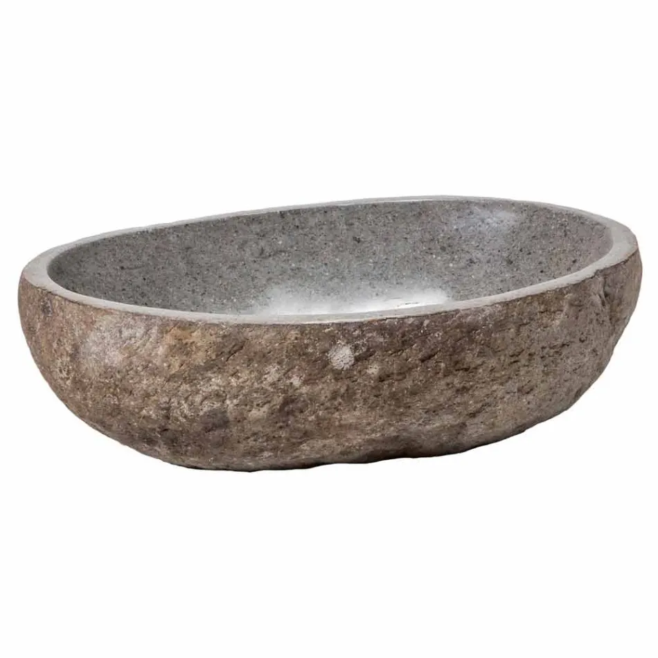 Moderní deska z ručně vyráběného říčního kamene, Buriasco Viadurini