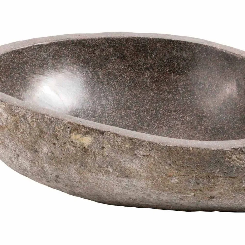 Moderní deska z ručně vyráběného říčního kamene, Buriasco Viadurini