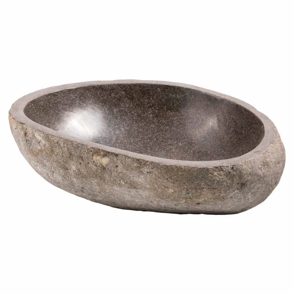 Moderní deska z ručně vyráběného říčního kamene, Buriasco Viadurini