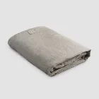 Dvojité vypasované povlečení v černém lnu, másle nebo staré křídě - Fiumano Viadurini