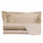 Jednobarevné listy kompletní v bavlněné saténové pro dvoulůžko - ibišek Viadurini