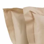 Jednobarevné listy kompletní v bavlněné saténové pro dvoulůžko - ibišek Viadurini