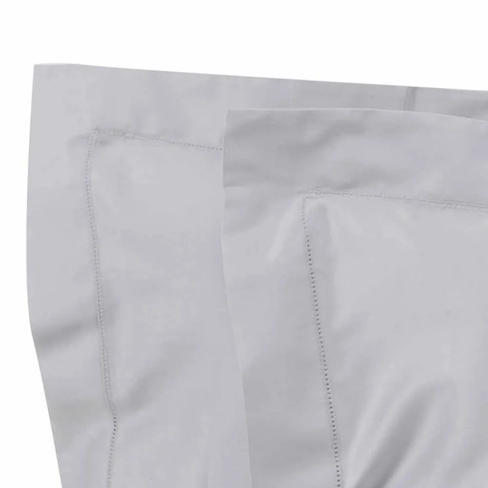 Jednobarevné listy kompletní v bavlněné saténové pro dvoulůžko - ibišek Viadurini