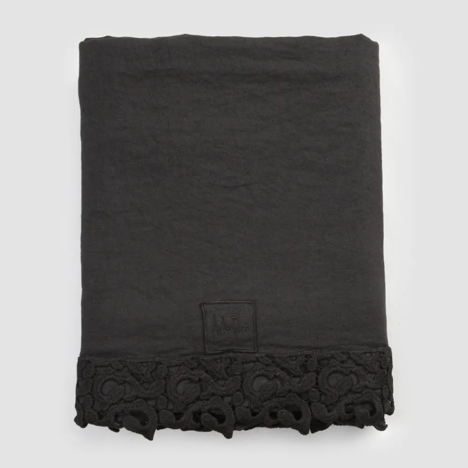 Povlečení na dvojlůžko s krajkou Poema, 3 povrchové úpravy - Dulcis Viadurini