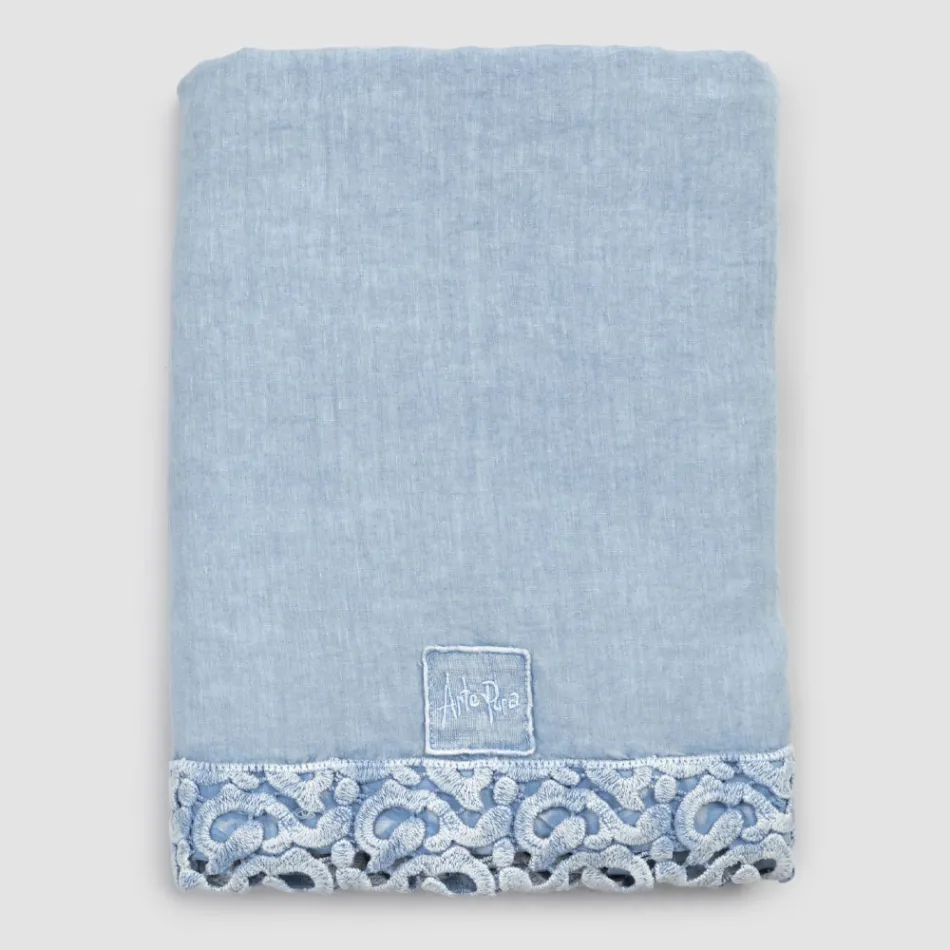 Povlečení na dvojlůžko s krajkou Poema, 3 povrchové úpravy - Dulcis Viadurini