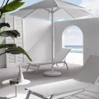 Zahradní lehátka z lakovaného hliníku a textilu, 2 kusy - Bunny Viadurini