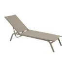 Zahradní lehátka z lakovaného hliníku a textilu, 2 kusy - Bunny Viadurini