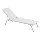 Zahradní lehátka z lakovaného hliníku a textilu, 2 kusy - Bunny Viadurini
