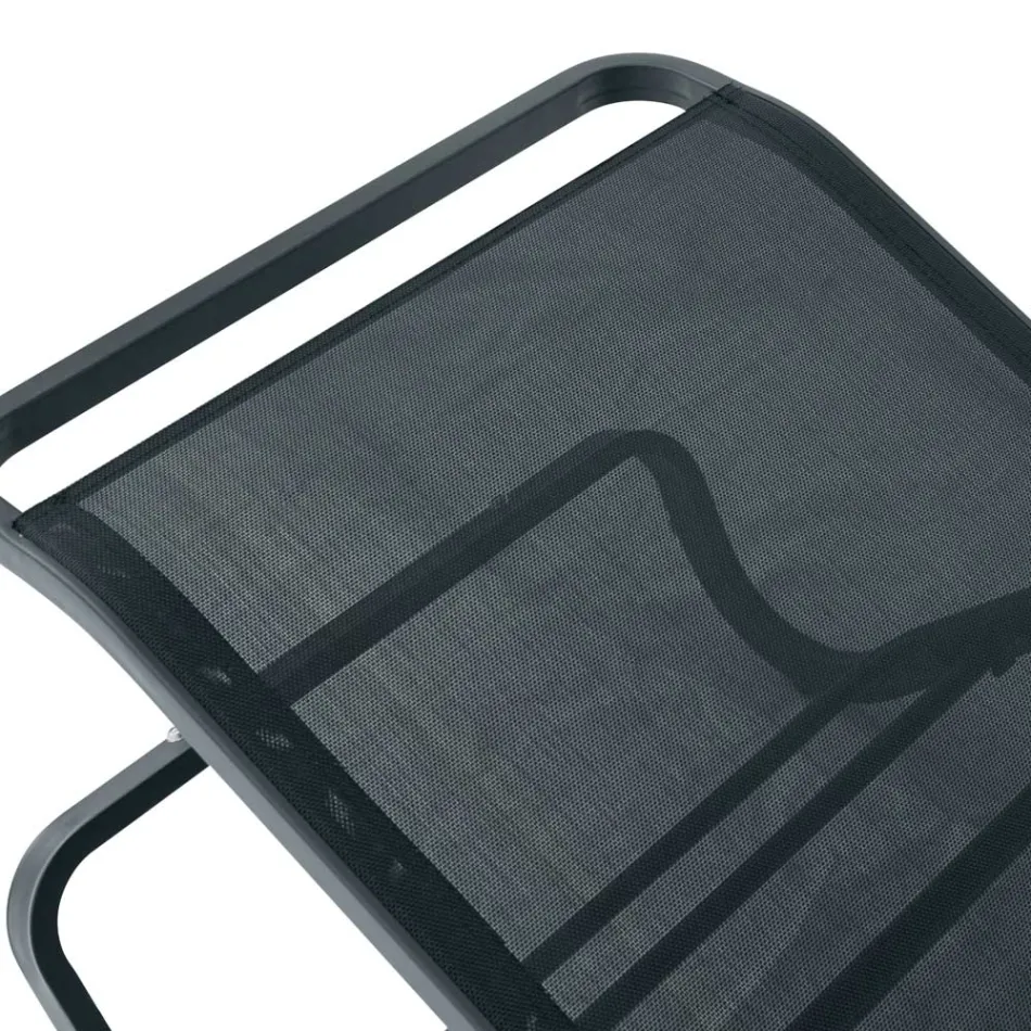 Venkovní lehátko Solaya 194x65 cm z hliníku a textilenu Viadurini