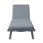 Venkovní hliníkové lehátko s polštářem 196x75 cm - Sundra Viadurini