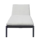 Venkovní hliníkové lehátko s polštářem 205x76 cm - Tessara Viadurini