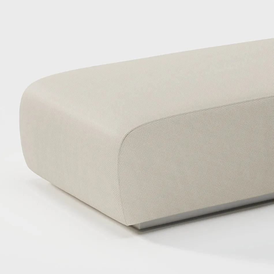 Venkovní lehátko s vycpávkou z odkapávací gumy Made in Italy - Bahias Viadurini