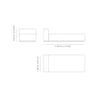 Venkovní lehátko s vycpávkou z odkapávací gumy Made in Italy - Bahias Viadurini