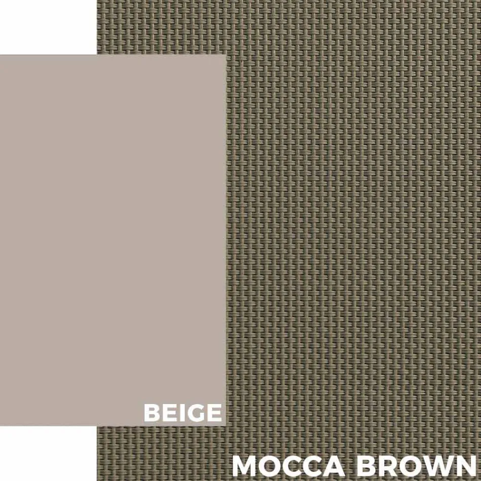 Venkovní lehátko z hliníku s koly a područkami Moderní design - Carmine Viadurini