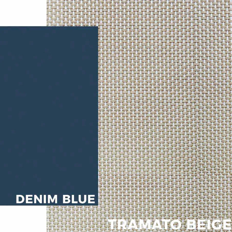 Venkovní lehátko z hliníku s koly a područkami Moderní design - Carmine Viadurini