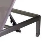 Venkovní lehátko z eloxovaného hliníku a textilenu - blok Viadurini