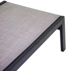 Venkovní lehátko z hliníku a textilenu se 2 kolečky - kostým Viadurini