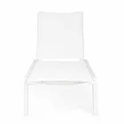 Ležící venkovní lehátko s hliníkovými a textilními koly - Jewel Viadurini