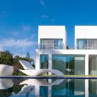 Zahradní lehátko v bílém plastu - Zoe od Mayyour Viadurini