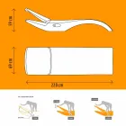 Zahradní lehátko v bílém plastu - Zoe od Mayyour Viadurini