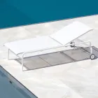 Stohovatelná zahradní postýlka z oceli Made in Italy 2 kusy - Arwen Viadurini