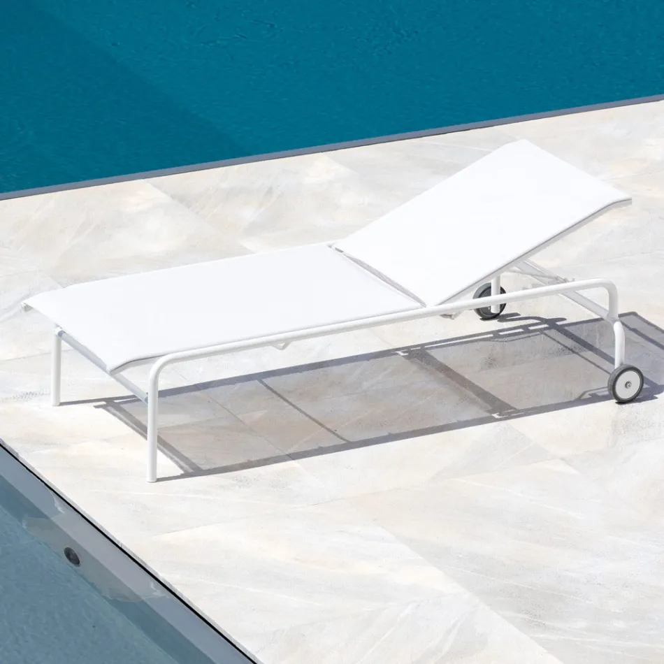 Stohovatelná zahradní postýlka z oceli Made in Italy 2 kusy - Arwen Viadurini