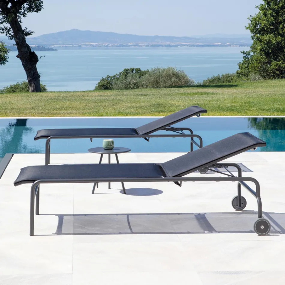 Stohovatelná zahradní postýlka z oceli Made in Italy 2 kusy - Arwen Viadurini