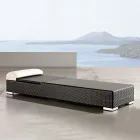 Zahradní lehátko z ručně tkaného polyratanu - Experia Viadurini