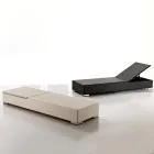 Zahradní lehátko z ručně tkaného polyratanu - Experia Viadurini