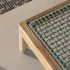 Zahradní lehátko z týkového dřeva a lana - Jhon Viadurini