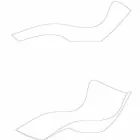 Zahradní postel Surf by Vondom, moderní design z polyethylenu Viadurini