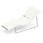 Zahradní lehátko z polyetylenu různých barev s kovovou podpěrou - Bollo Viadurini