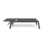 Moderní zahradní lehátko z hliníku s kolečky pro venkovní použití - Franz Viadurini