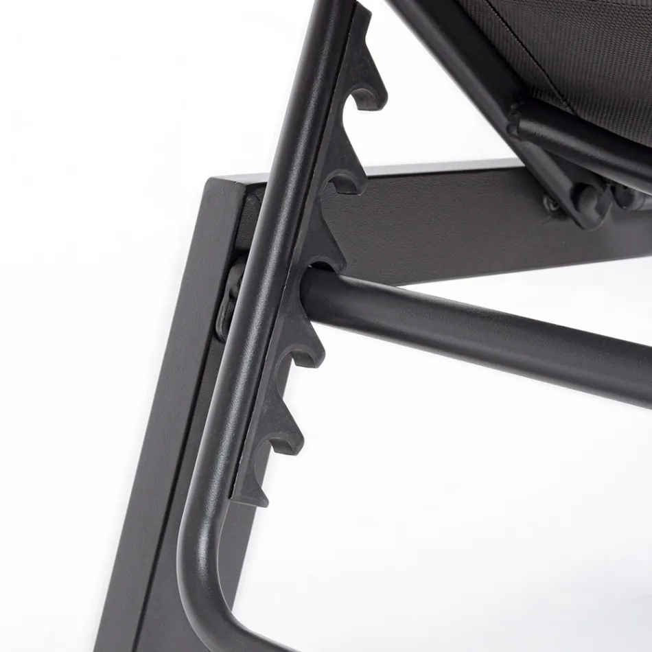 Moderní zahradní lehátko z hliníku s kolečky pro venkovní použití - Franz Viadurini