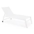 Moderní zahradní lehátko z hliníku s kolečky pro venkovní použití - Franz Viadurini