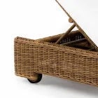 Jedno nebo dvojité venkovní lehátko v luxusním syntetickém ratanu - Yves Viadurini