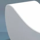 Postýlka relaxovat Wave Trona bílé námořních imitace kůže Made in Italy Viadurini