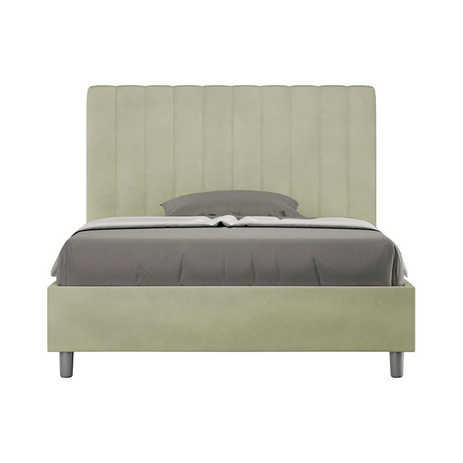 Postel z mikrovlákna 120x200 cm se symetrickými svislými liniemi vyrobená v Itálii - Glove Viadurini