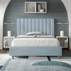 Postel z mikrovlákna 140x200 cm se symetrickými svislými liniemi vyrobená v Itálii - Glove Viadurini