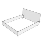 Postel z mikrovlákna 140x200 cm se symetrickými svislými liniemi vyrobená v Itálii - Glove Viadurini