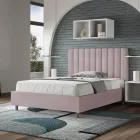 Postel z mikrovlákna 140x200 cm se symetrickými svislými liniemi vyrobená v Itálii - Glove Viadurini