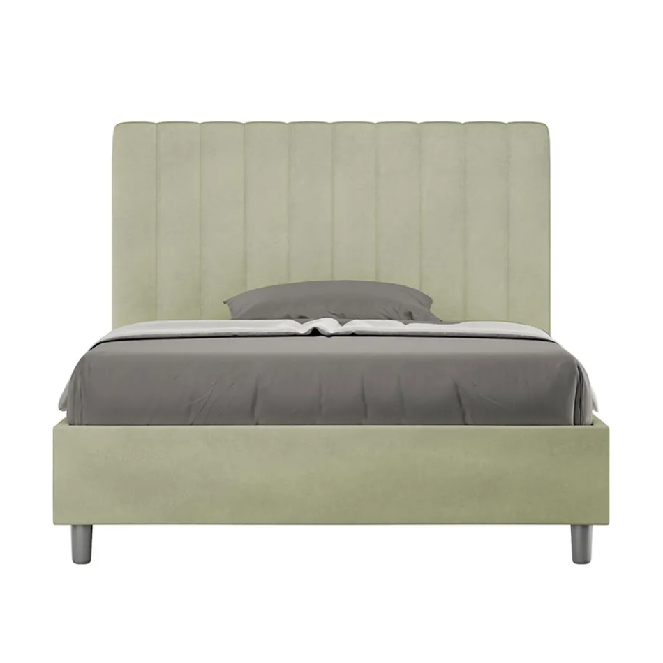 Postel z mikrovlákna 140x200 cm se symetrickými svislými liniemi vyrobená v Itálii - Glove Viadurini