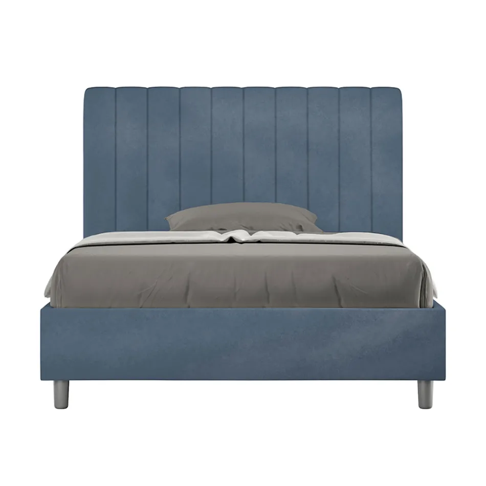 Postel z mikrovlákna 140x200 cm se symetrickými svislými liniemi vyrobená v Itálii - Glove Viadurini