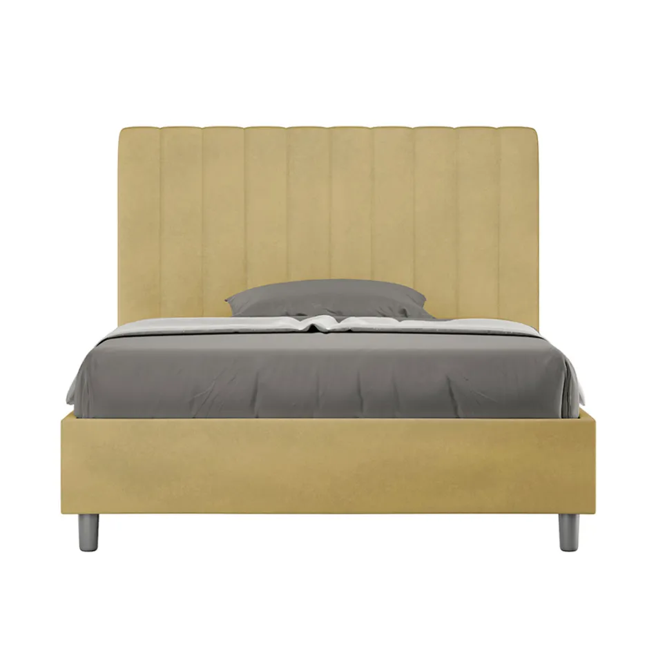 Postel z mikrovlákna 140x200 cm se symetrickými svislými liniemi vyrobená v Itálii - Glove Viadurini